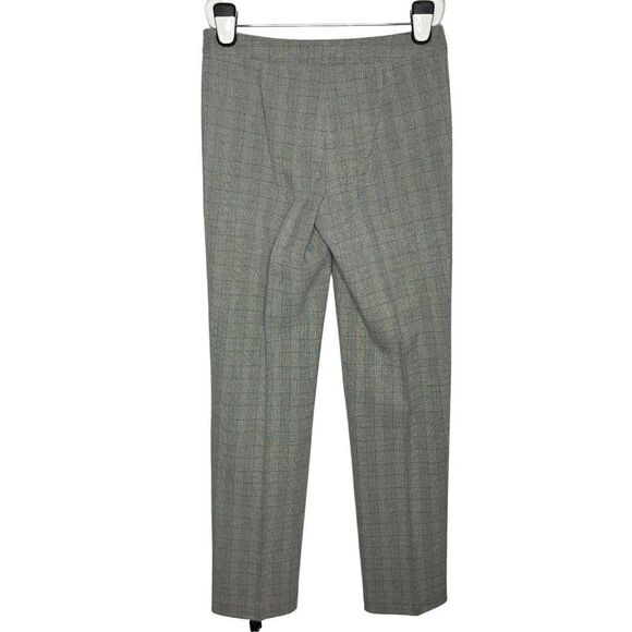 NWOT. Atelier Gray Plaid Dress Pants 4 Stretch Dark Academia Trousers - Picture 5 of 7